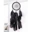 Attrape-Rêve Orné de Plumes Fantaisies Style Bohémien Décor Maison - Noir 13 CM * 45 CM