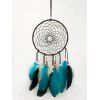 Attrape-Rêves en Forme de Rond Motif Plumes et Perles Décoration Maison à Suspendre - multicolor 