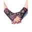 Gants Respirantes en Dentelle Transparente sans Doigts - Rouge Rose 1 PAIR
