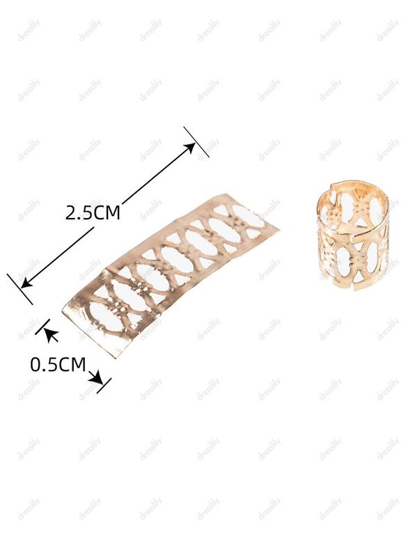 60 Pièces Pince à Cheveux Tendance en Laine Tressée à Sculpture Creuse - multicolor A 