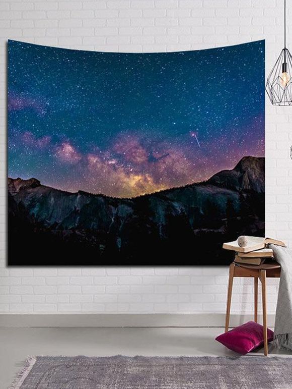 Tapisserie Murale à Imprimé Galaxie Décor Maison - multicolor 150 CM X 130 CM