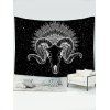 Cow Feather Print Ethnic Tapestry Hanging Wall Home Decor - BLACK 95 CM X 73 CM