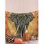 Tapisserie Pendante Murale à Imprimé Eléphant Fleur - multicolor 150 CM * 130 CM