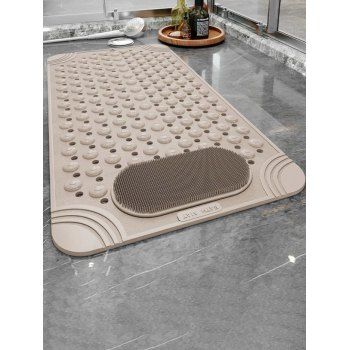 

Bathroom Anti-slip Anti-Fall Foot Mat, Light coffee