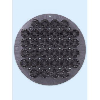 

Bathroom Wall Mounted Back Scrubber Rub Back Shower Massager Clean, Gray
