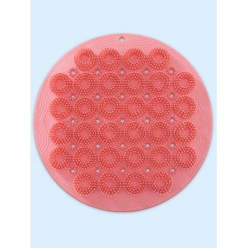 

Bathroom Wall Mounted Back Scrubber Rub Back Shower Massager Clean, Light pink
