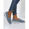 Breathable Slip On Casual Sport Flat Shoes - Ardoise Grise Claire EU 41