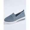 Breathable Slip On Casual Sport Flat Shoes - Ardoise Grise Claire EU 38