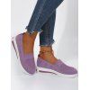 Breathable Slip On Casual Sport Flat Shoes - Violet EU 42