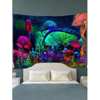 Galaxy Psychedelic Mushroom Print Hanging Tapestry Wall Decor