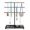 T Shaped Jewelry Stand Holder Jewerly Display Holder - BLACK 