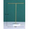 Marble Pattern T-shaped Jewelry Rack Counter Hanging Shelf - WHITE 