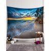 Tapisserie Murale à Imprimé Paysage Marin Décor Maison - multicolor 150 CM X 130 CM