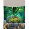 Dreamy Angel Mushroom Tree Print Wall Tapestry Hanging Home Decoration - multicolor 100 CM X 75 CM