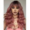 Full Bang Wavy Ombre Capless Long Synthetic Wig - PINK ROSE 24INCH