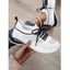 Colorblock Rhinestone Lace Up Casual Shoes - Noir EU 43