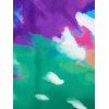 Maillot de Bain Teinté Imprimé Coloré à Bretelle de Grande Taille Une-Pièce - multicolor 4XL