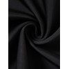 Maillot de Bain Tankini Modeste Festonné Panneau en Dentelle Evidé à Lacets - Noir XL