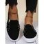 Twisted Rivet Flat Platform Casual Shoes - Noir EU 42