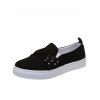 Twisted Rivet Flat Platform Casual Shoes - BLACK EU 42