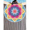 Serviette de Plage Ronde à Imprimé Fleurs Colorées à Glands - multicolor 150CM (ROUND)