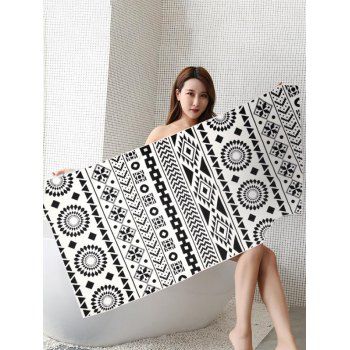 

Geometric Print Quick-dry Trendy Beach Towel, Multicolor