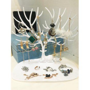 

Elk Tree Shaped Jewerly Display Stand, White