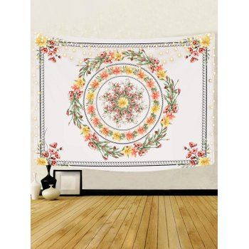 

Bohemian Flower Print Wall Tapestry Hanging Home Decor, Multicolor