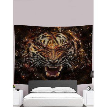 

Tiger Print Tapestry Hanging Wall Home Decor, Multicolor