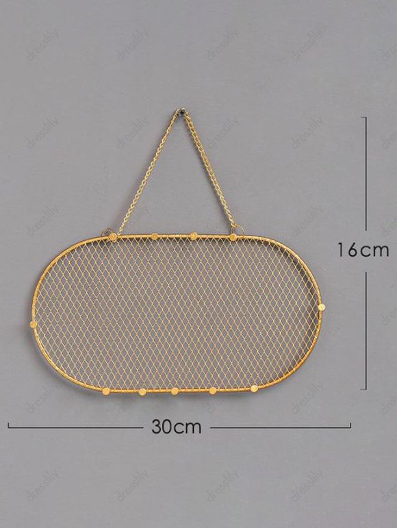 Présentoir de Bijoux en Maille à Suspendre Au Mur - d'or 
