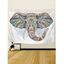 Tapisserie Murale à Imprimé Éléphant Style Tribal Décor Maison - multicolor 95 CM X 73 CM