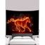 Tapisserie Art Décoration Pendante à Imprimé Cheval en Feu - Orange 95 CM X 73 CM