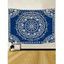Tapisserie Murale à Imprimé Fleurs Style Bohémien Décor Maison - Bleu profond 95 CM X 73 CM