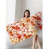 Serviette de Plage Carrée Motif de Feuille Fleurie à Séchage Rapide - multicolor 75 CM * 150 CM