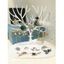 Présentoir de Bijoux en Forme de Wapiti Motif Arbre - Blanc 25 CM * 14.5 CM * 22.5 CM