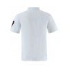 T-shirt Décontracté Lettre A Imprimée Boutonné Contrasté à Manches Courtes - Blanc XXL