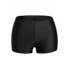 Modest Tankini Swimsuit Moon Phase Print Swimwear Lattice Strap Padded Boyshorts Vacation Bathing Suit - BLACK XXL