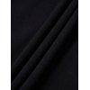 Plain Color Crisscross Keyhole Camisole And High Rise Lattice Capri Pants Outfit - BLACK S