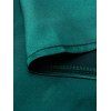 Lace Panel Scalloped Cami Top Plain Color Spaghetti Strap Casual Tank Top - DEEP GREEN M