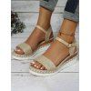 Buckle Strap Thick Platform Trendy Outdoor Sandals - APRICOT EU 42