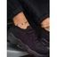 Plain Color Lace Up Thick Platform Breathable Casual Outdoor Shoes - Noir EU 43