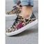 Leopard Print Star Lace Up Flat Platform Casual Outdoor Shoes - Brun EU 42