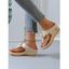 Flower Bowknot Thick Platform Flip Flops Outdoor Sandals - Rose EU 36