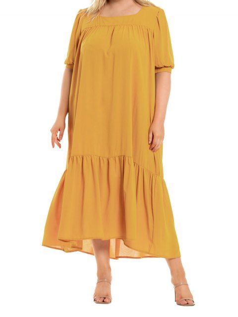 DressLily.com: Photo Gallery - Plus Size Printed Maxi Split Dress