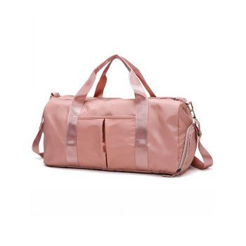 

Dry And Wet Dual Use Sport Shoes Fitness Travel Yoga Large Hand Bag, Light pink