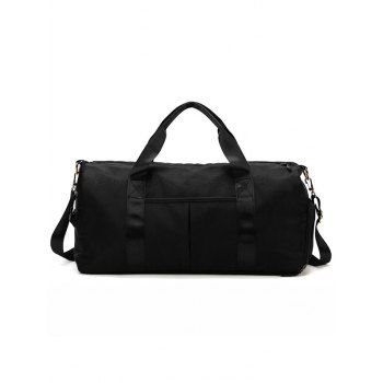 

Dry And Wet Dual Use Sport Shoes Fitness Travel Yoga Large Hand Bag, Black