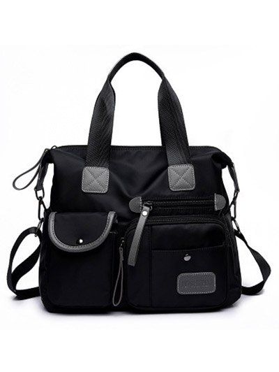 Large Capacity One Shoulder Portable Travel Bag - BLACK 
