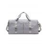 Dry And Wet Dual Use Sport Shoes Fitness Travel Yoga Large Hand Bag - GRAY 
