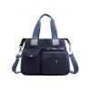 Multi Pockets Nylon Zipper Travel Handbag - GRAY 