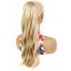 Wavy Capless Long Ponytail Trendy Synthetic Wig - COFFEE 